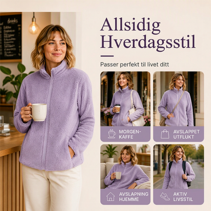 Koselig termisk jakke med ståskrage for kvinner
