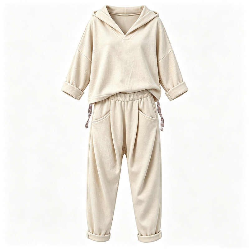 Women's Hooded Sweatshirt & Lounge Pants Set