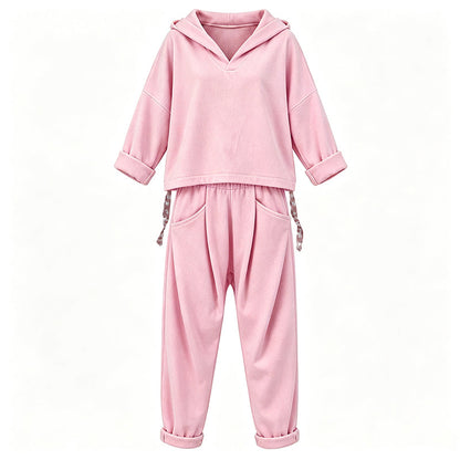 Women's Hooded Sweatshirt & Lounge Pants Set
