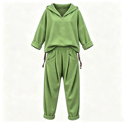 Women's Hooded Sweatshirt & Lounge Pants Set