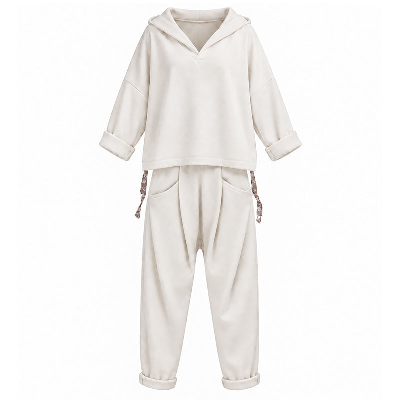 Women's Hooded Sweatshirt & Lounge Pants Set