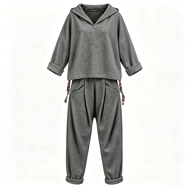 Women's Hooded Sweatshirt & Lounge Pants Set