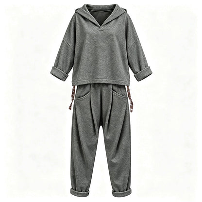 Women's Hooded Sweatshirt & Lounge Pants Set