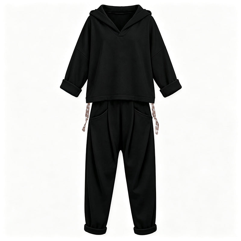 Women's Hooded Sweatshirt & Lounge Pants Set