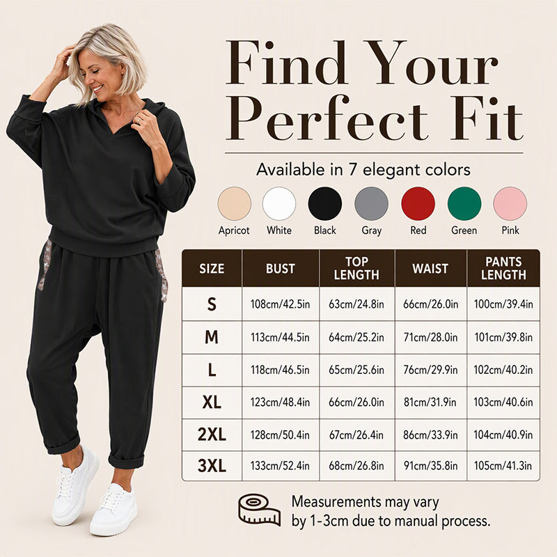 Women's Hooded Sweatshirt & Lounge Pants Set