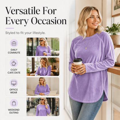 Women's Casual Loose Crewneck Top