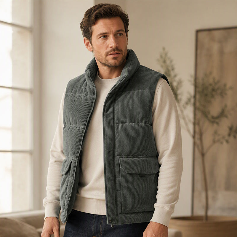 Tykkere cordura-foret vest for menn