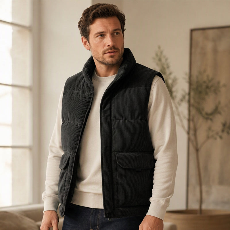 Tykkere cordura-foret vest for menn
