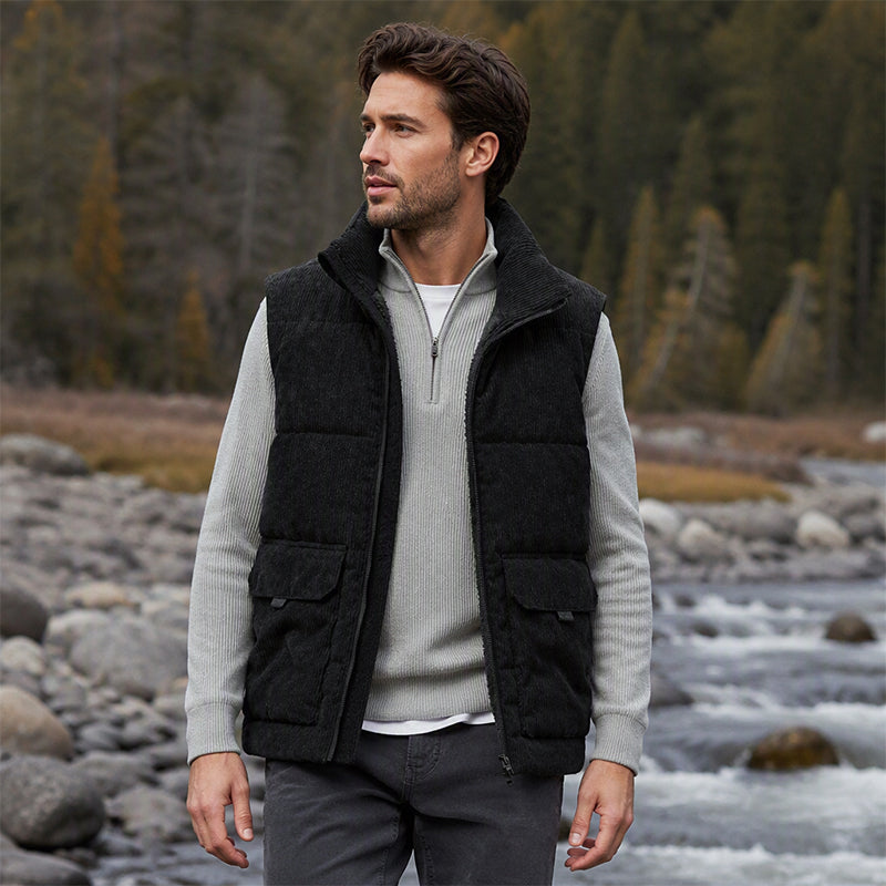 Tykkere cordura-foret vest for menn