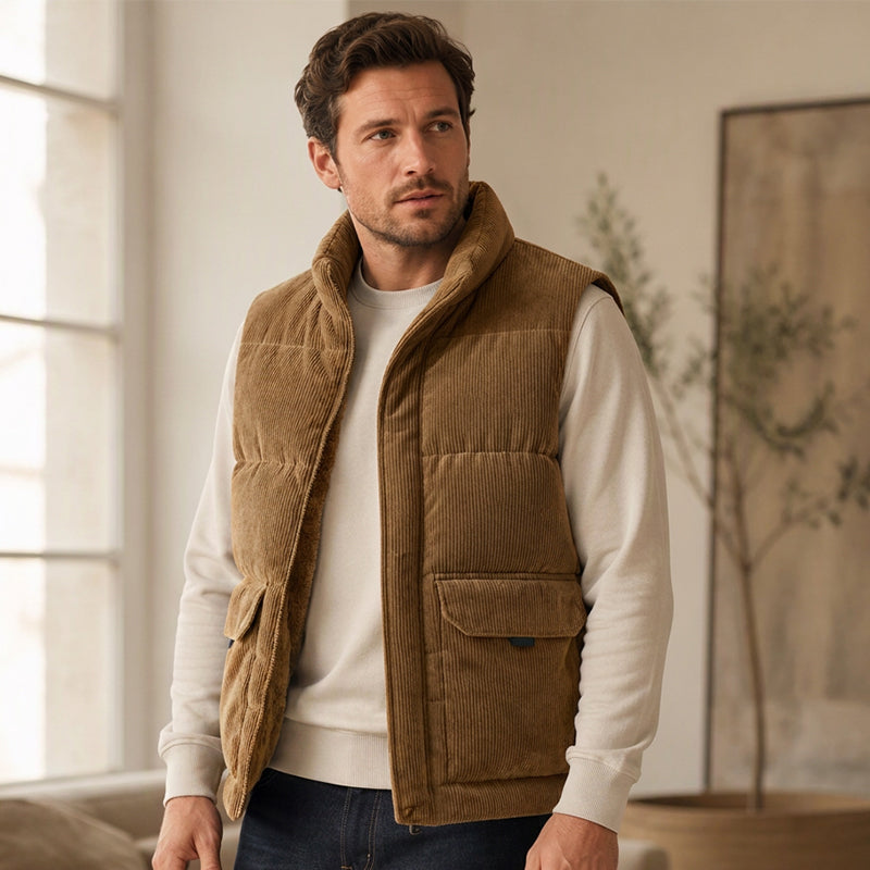 Tykkere cordura-foret vest for menn