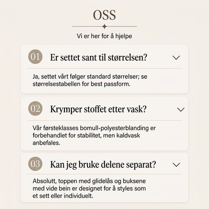 Sett med kort genser med glidelås og vide bukser for kvinner