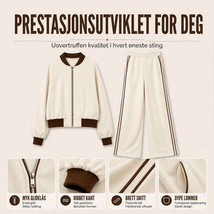 Dame uformelt sportslig 2-delt sett