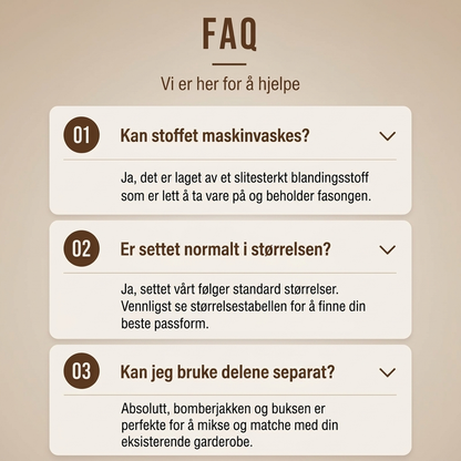 Dame uformelt sportslig 2-delt sett