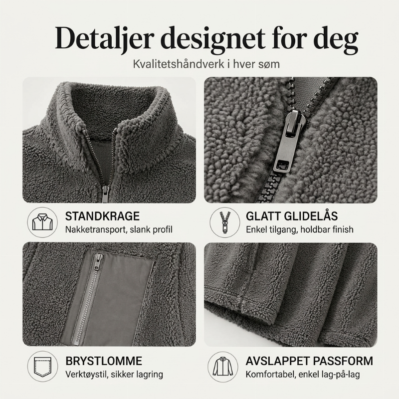 Dame varm glidelåskåpe for vinter