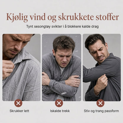Avslutningsflanellskjorte i ruter for herrer
