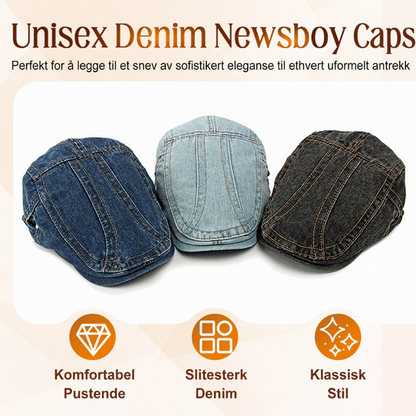 🔥 Nye produkter for 2026 | 💸 Unisex Newsboy-jeanscaps