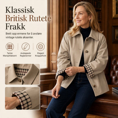 🔥50 % rabatt🍂🧥 Elegant og varm damefrakk for høst og vinter | Enkeltradet kåpe med lange ermer