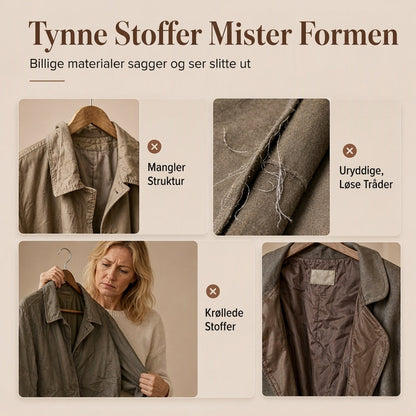 🔥50 % rabatt🍂🧥 Elegant og varm damefrakk for høst og vinter | Enkeltradet kåpe med lange ermer