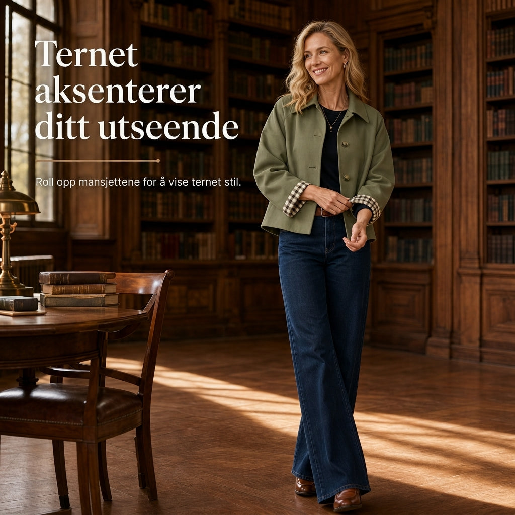 🔥50 % rabatt🍂🧥 Elegant og varm damefrakk for høst og vinter | Enkeltradet kåpe med lange ermer