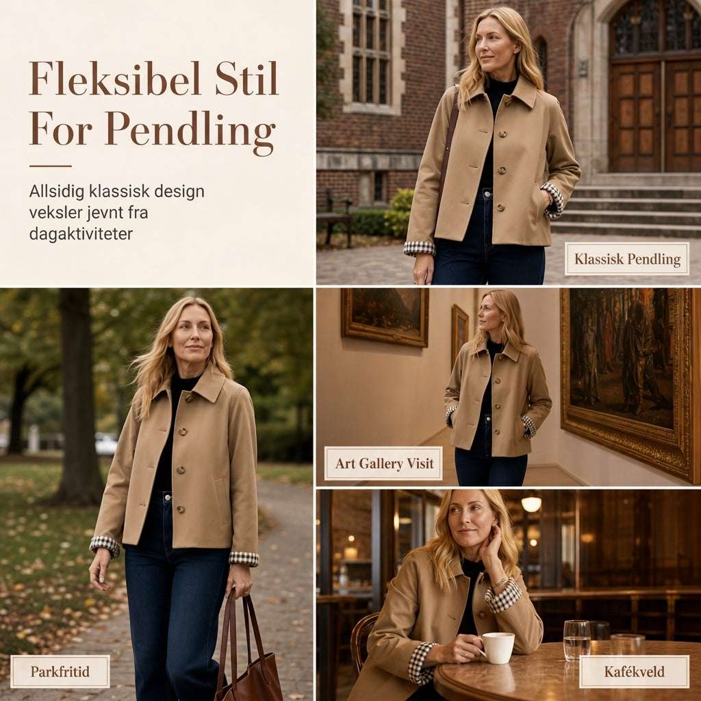 🔥50 % rabatt🍂🧥 Elegant og varm damefrakk for høst og vinter | Enkeltradet kåpe med lange ermer