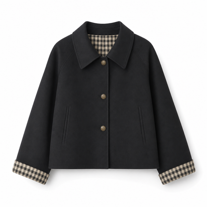 🔥50 % rabatt🍂🧥 Elegant og varm damefrakk for høst og vinter | Enkeltradet kåpe med lange ermer