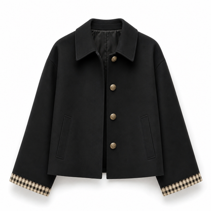 🔥50 % rabatt🍂🧥 Elegant og varm damefrakk for høst og vinter | Enkeltradet kåpe med lange ermer