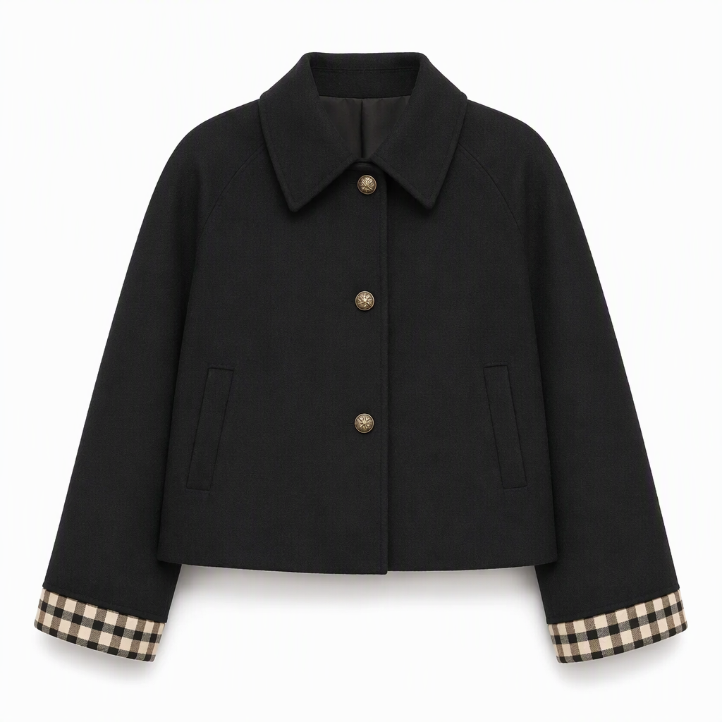 🔥50 % rabatt🍂🧥 Elegant og varm damefrakk for høst og vinter | Enkeltradet kåpe med lange ermer