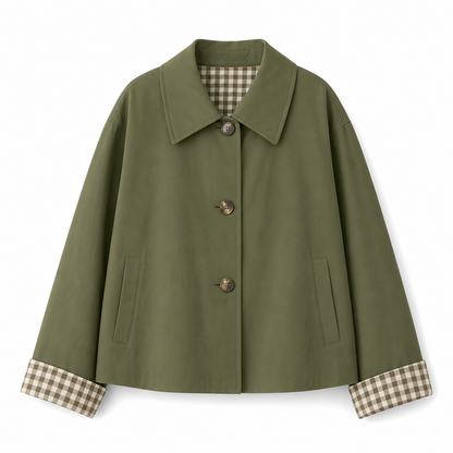🔥50 % rabatt🍂🧥 Elegant og varm damefrakk for høst og vinter | Enkeltradet kåpe med lange ermer
