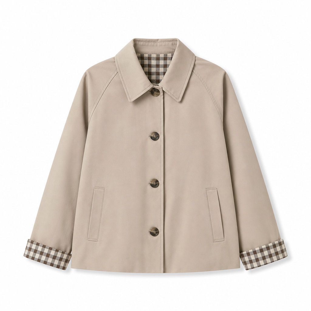 🔥50 % rabatt🍂🧥 Elegant og varm damefrakk for høst og vinter | Enkeltradet kåpe med lange ermer