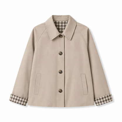 🔥50 % rabatt🍂🧥 Elegant og varm damefrakk for høst og vinter | Enkeltradet kåpe med lange ermer