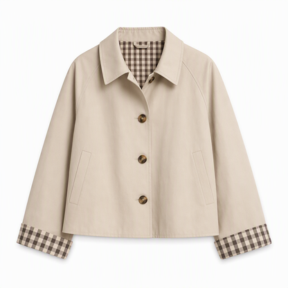 🔥50 % rabatt🍂🧥 Elegant og varm damefrakk for høst og vinter | Enkeltradet kåpe med lange ermer