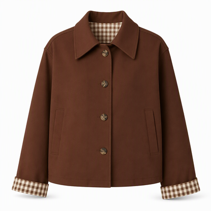 🔥50 % rabatt🍂🧥 Elegant og varm damefrakk for høst og vinter | Enkeltradet kåpe med lange ermer