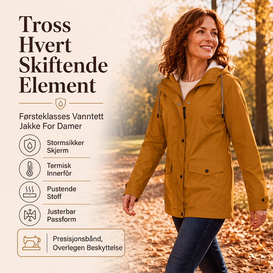 🔥50 % rabatt✨🧥 Damejakke med plysjfôr og hette | Vindavvisende, myk og varm til høsten