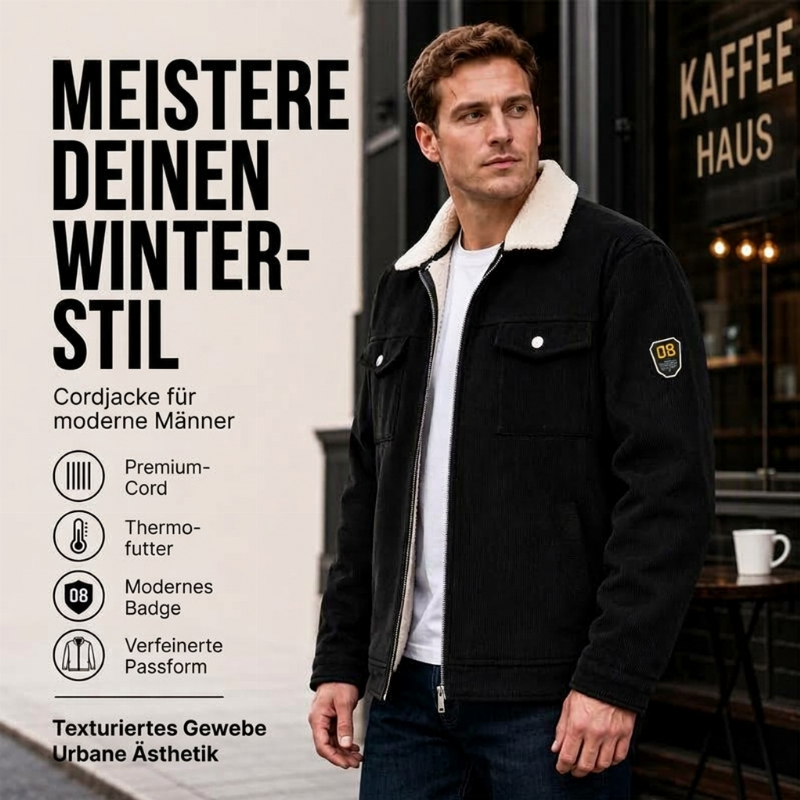 🧥Retro kordfløyel, uformell og stilig✨ Kordfløyeljakke for menn – klassisk struktur, uanstrengt stilig ✨