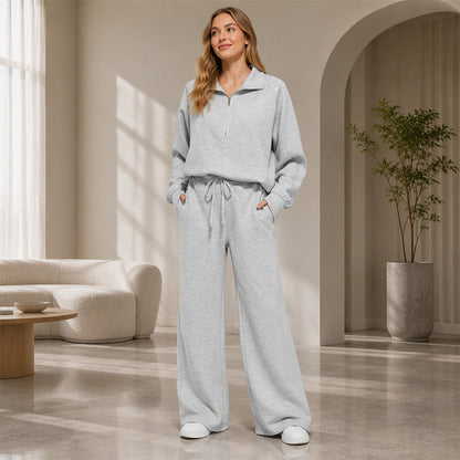 🔥50 % rabatt✨👚 Oversized damegenser med rund hals | Rynkedetaljer, myk strikk og avslappet passform