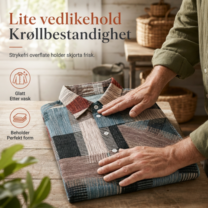 🔥50 % rabatt✨👕 Rutete overskjorte i løs passform for damer | Stor størrelse, til vår og høst