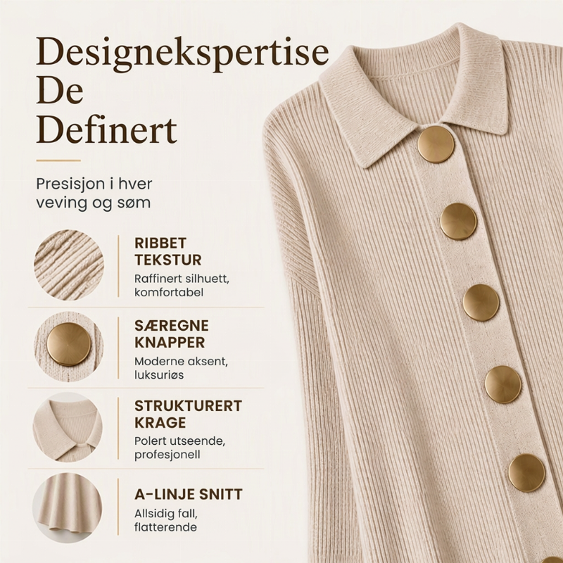 🔥50 % rabatt✨👗 Maxikjole i ribbestrikk med ballongermer for damer | Myk strikk og feminin passform til høsten