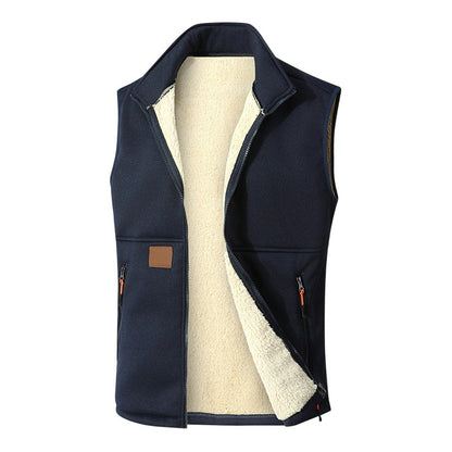 ️ Tykk Varmevest for Vinteren – Unisex Modell med Koselig Plysjfôring
