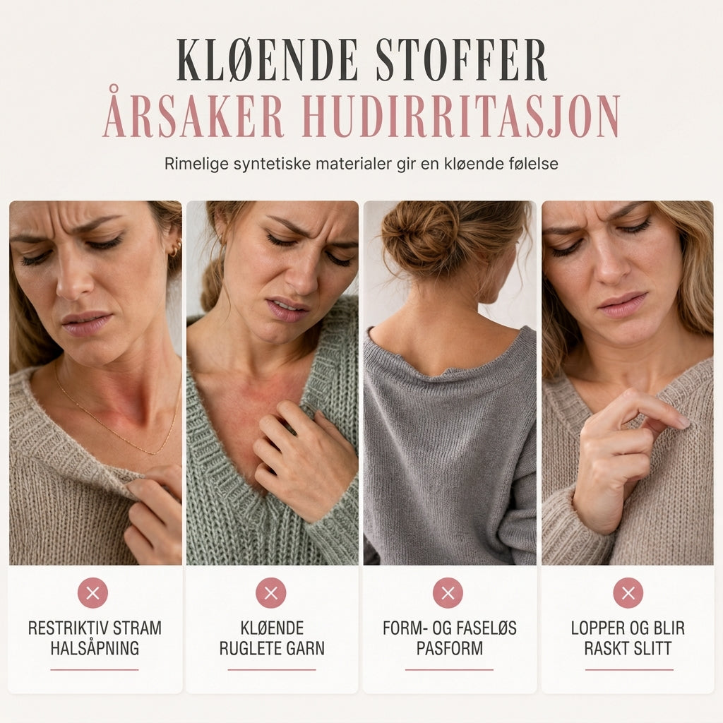 🧶 Dame Genser med V-hals og Halvglidelås – Myk Strikket Genser med Lange Ermer