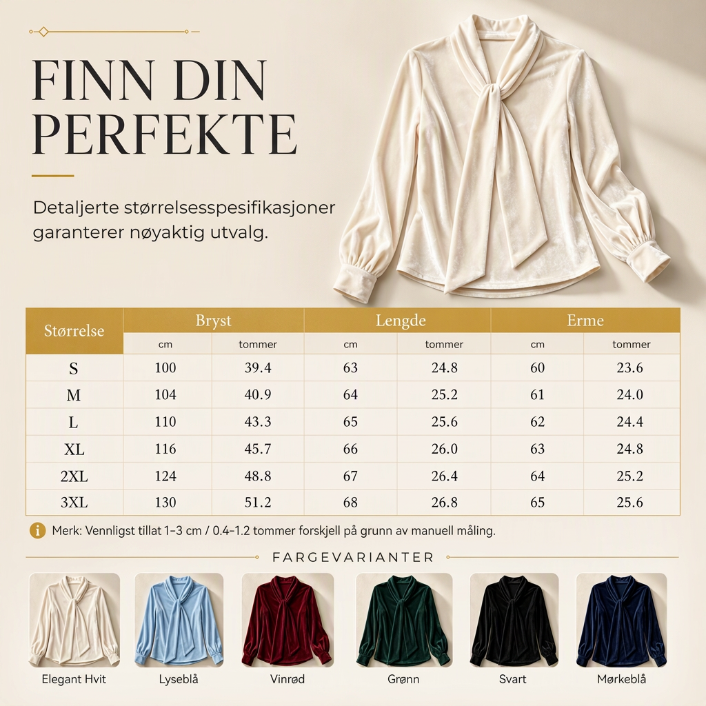 🔥50 % rabatt✨👕 Langærmet t-skjorte i fløyel for damer | Bånddetaljer og myk kvalitet til høst og vinter