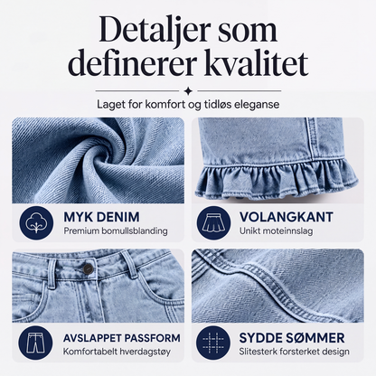 🔥50 % rabatt✨👖 Ballonbukser for damer med volangkant | Myk komfort og avslappet passform til høsten