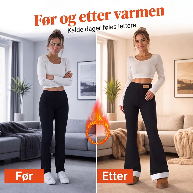 ✨Plüssfôrede stretch-leggings for damer