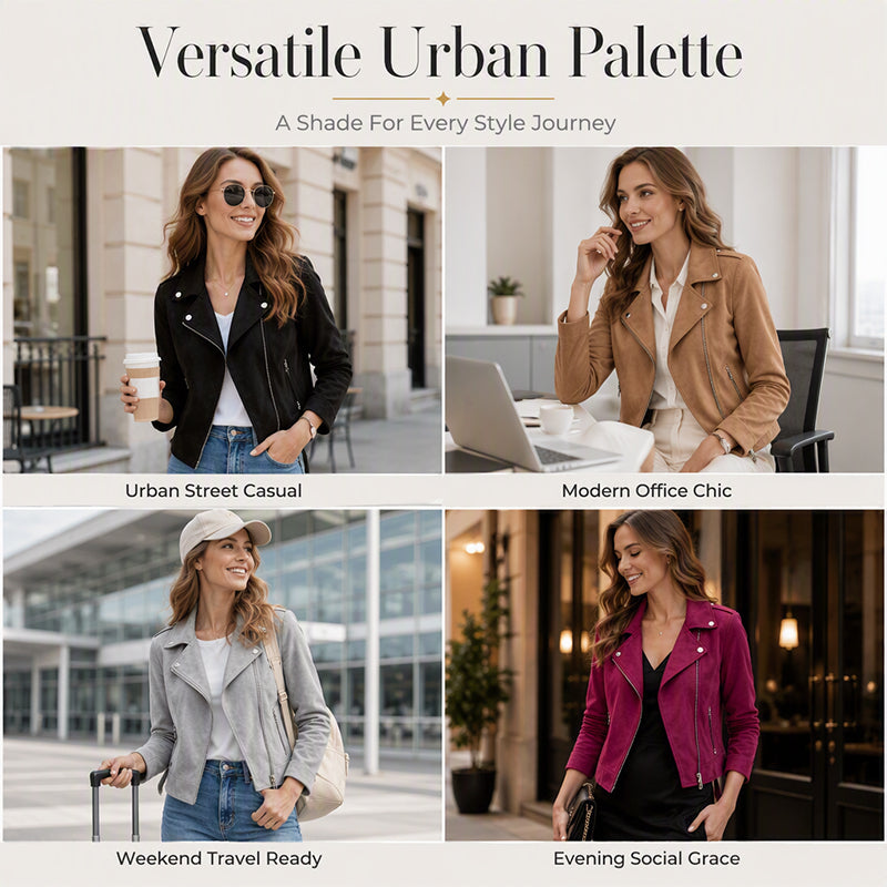 Casual jakke med revers i slim fit for kvinner