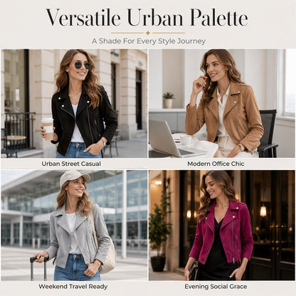 Casual jakke med revers i slim fit for kvinner