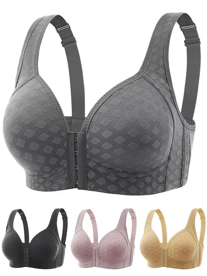 🔥 50 % RABATT 【Kjøp 1 – få 1 gratis】👙✨ BH med knapper foran | Løftende effekt og feminin passform for kvinner