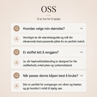 🔥 50% RABATT 🧥 Herre Enkeltspent Kåpe – Minimalistisk & Tidløs
