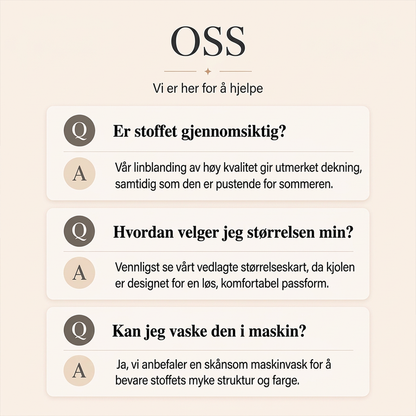 🔥 50% RABATT 🔥 Uformell Maxikjole for Kvinner med Lommer – Ledig Passform, Pustende & Allsidig 👗