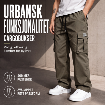 🔥 50% RABATT 🔥 Cargobukser for Menn – Løs & Avslappet Passform, Allsidig & Komfortabel 👖✨