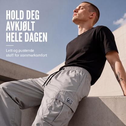 🔥 50% RABATT 🔥 Cargobukser for Menn – Løs & Avslappet Passform, Allsidig & Komfortabel 👖✨