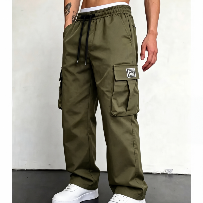 🔥 50% RABATT 🔥 Cargobukser for Menn – Løs & Avslappet Passform, Allsidig & Komfortabel 👖✨